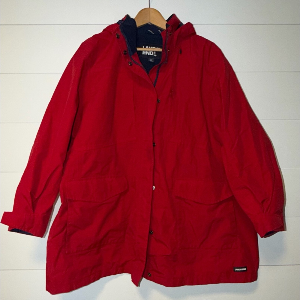 Lands end fleece lined women’s winter jacket size 2X